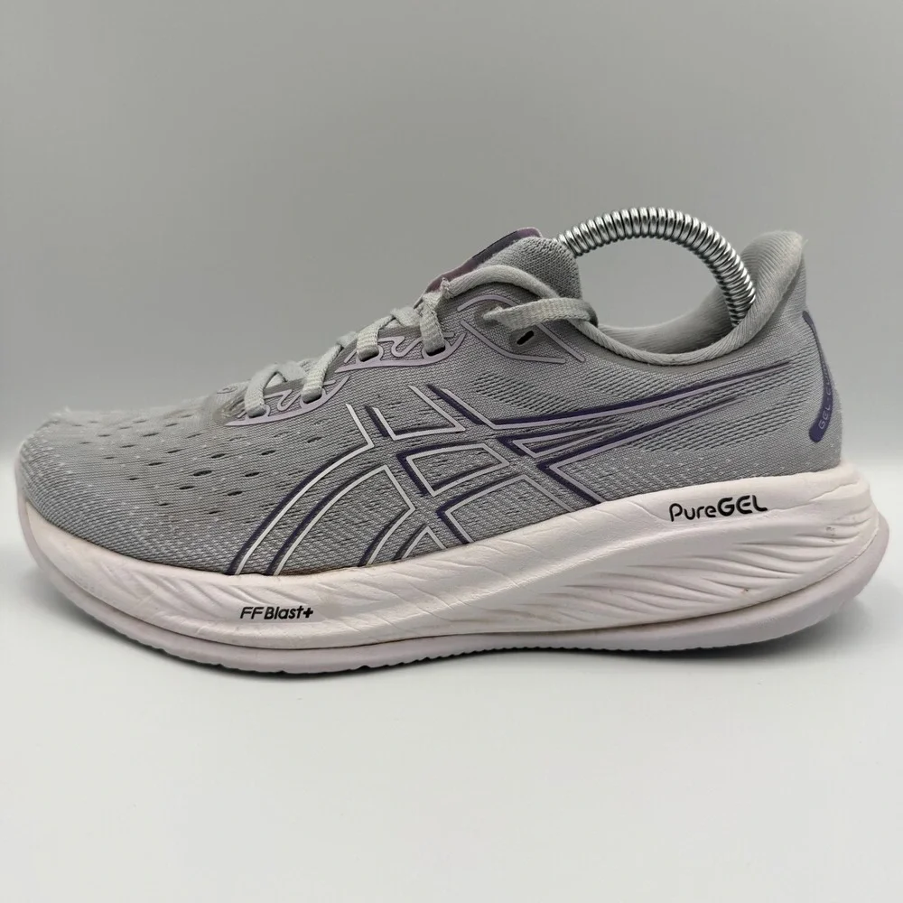 Asics Gel-Cumulus 25 Womens Size 9.5 Running Shoes PureGEL FF Blast+ Grey Purple